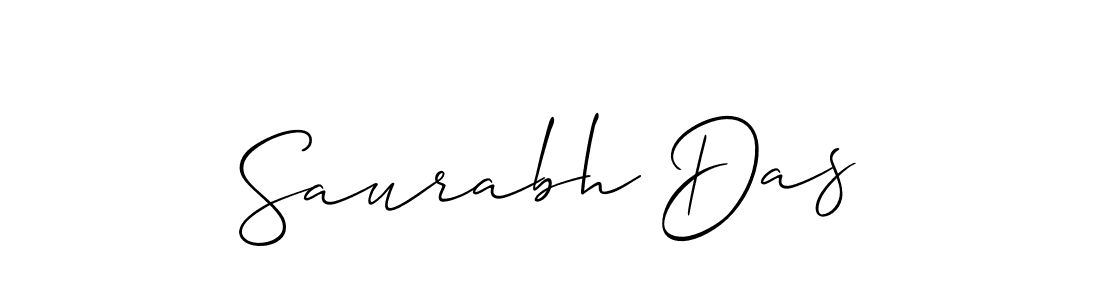 Design your own signature with our free online signature maker. With this signature software, you can create a handwritten (Allison_Script) signature for name Saurabh Das. Saurabh Das signature style 2 images and pictures png