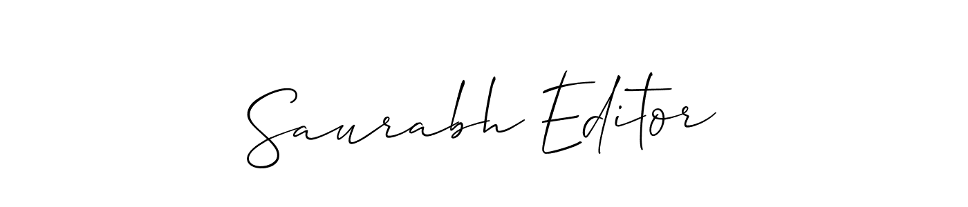 Similarly Allison_Script is the best handwritten signature design. Signature creator online .You can use it as an online autograph creator for name Saurabh Editor. Saurabh Editor signature style 2 images and pictures png