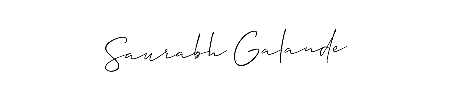 You can use this online signature creator to create a handwritten signature for the name Saurabh Galande. This is the best online autograph maker. Saurabh Galande signature style 2 images and pictures png