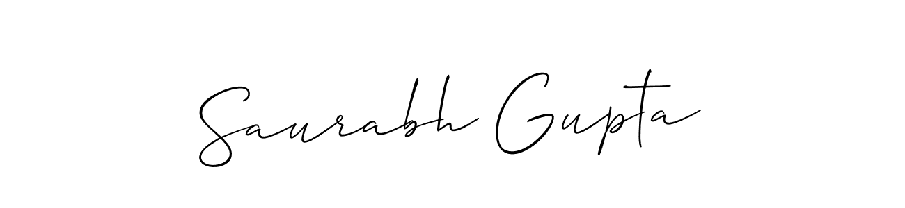 Use a signature maker to create a handwritten signature online. With this signature software, you can design (Allison_Script) your own signature for name Saurabh Gupta. Saurabh Gupta signature style 2 images and pictures png