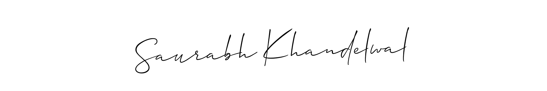 Make a beautiful signature design for name Saurabh Khandelwal. With this signature (Allison_Script) style, you can create a handwritten signature for free. Saurabh Khandelwal signature style 2 images and pictures png