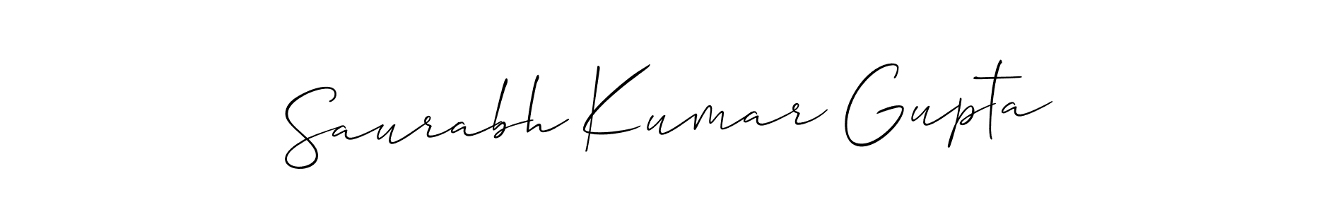 How to make Saurabh Kumar Gupta signature? Allison_Script is a professional autograph style. Create handwritten signature for Saurabh Kumar Gupta name. Saurabh Kumar Gupta signature style 2 images and pictures png