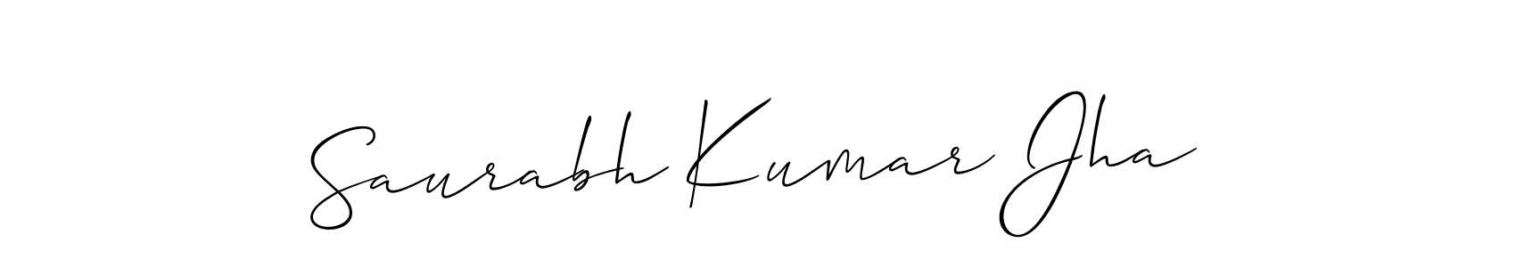 Best and Professional Signature Style for Saurabh Kumar Jha. Allison_Script Best Signature Style Collection. Saurabh Kumar Jha signature style 2 images and pictures png