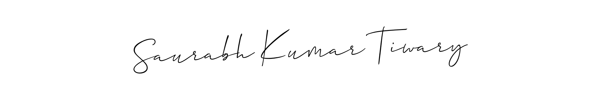 How to make Saurabh Kumar Tiwary signature? Allison_Script is a professional autograph style. Create handwritten signature for Saurabh Kumar Tiwary name. Saurabh Kumar Tiwary signature style 2 images and pictures png