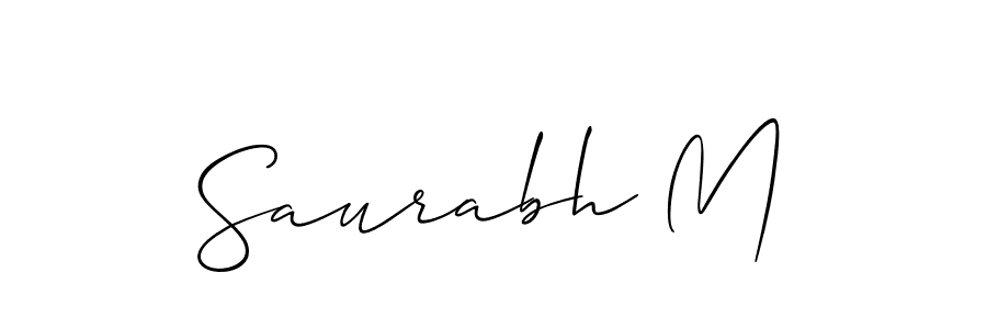 Best and Professional Signature Style for Saurabh M. Allison_Script Best Signature Style Collection. Saurabh M signature style 2 images and pictures png