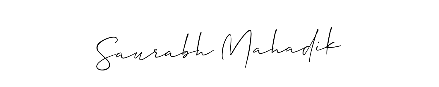 Also You can easily find your signature by using the search form. We will create Saurabh Mahadik name handwritten signature images for you free of cost using Allison_Script sign style. Saurabh Mahadik signature style 2 images and pictures png