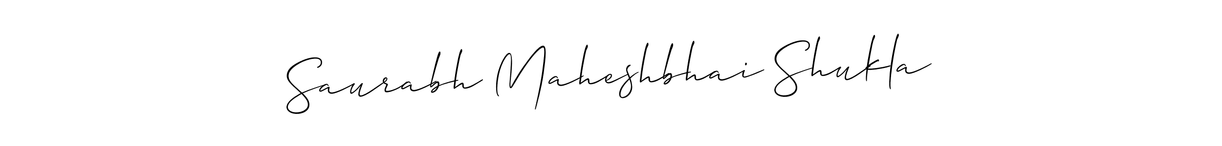 Saurabh Maheshbhai Shukla stylish signature style. Best Handwritten Sign (Allison_Script) for my name. Handwritten Signature Collection Ideas for my name Saurabh Maheshbhai Shukla. Saurabh Maheshbhai Shukla signature style 2 images and pictures png