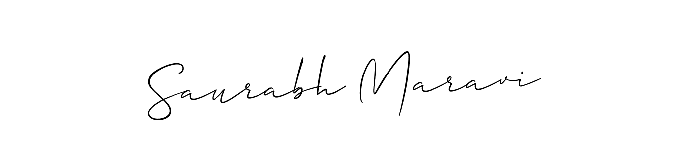 How to Draw Saurabh Maravi signature style? Allison_Script is a latest design signature styles for name Saurabh Maravi. Saurabh Maravi signature style 2 images and pictures png