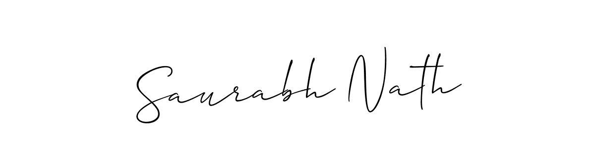 It looks lik you need a new signature style for name Saurabh Nath. Design unique handwritten (Allison_Script) signature with our free signature maker in just a few clicks. Saurabh Nath signature style 2 images and pictures png