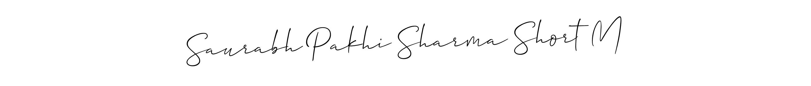 Make a beautiful signature design for name Saurabh Pakhi Sharma Short M. Use this online signature maker to create a handwritten signature for free. Saurabh Pakhi Sharma Short M signature style 2 images and pictures png