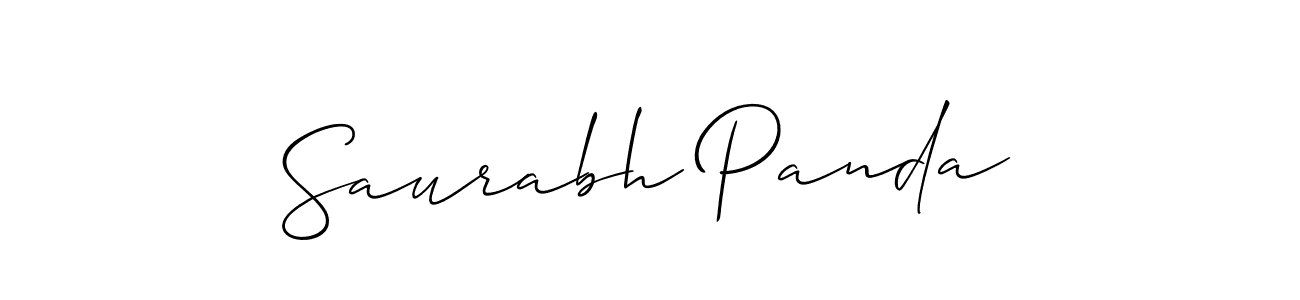 Use a signature maker to create a handwritten signature online. With this signature software, you can design (Allison_Script) your own signature for name Saurabh Panda. Saurabh Panda signature style 2 images and pictures png