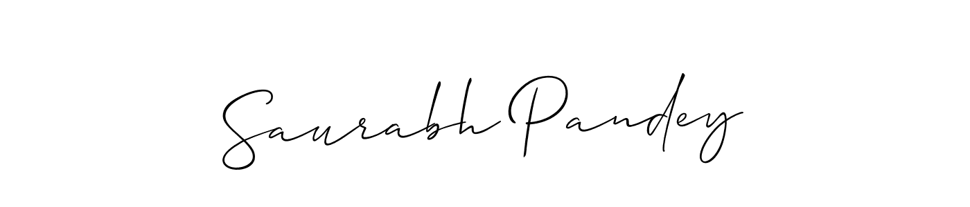 Make a beautiful signature design for name Saurabh Pandey. With this signature (Allison_Script) style, you can create a handwritten signature for free. Saurabh Pandey signature style 2 images and pictures png