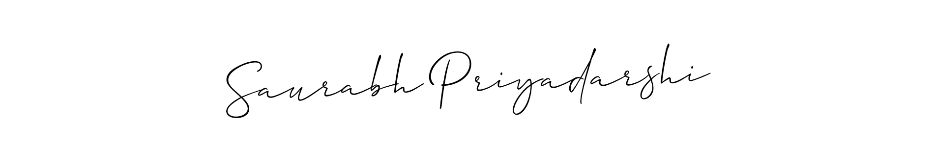 How to make Saurabh Priyadarshi signature? Allison_Script is a professional autograph style. Create handwritten signature for Saurabh Priyadarshi name. Saurabh Priyadarshi signature style 2 images and pictures png