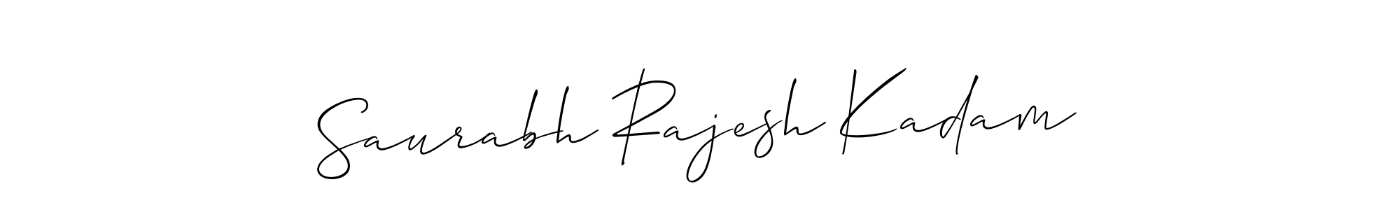 How to make Saurabh Rajesh Kadam signature? Allison_Script is a professional autograph style. Create handwritten signature for Saurabh Rajesh Kadam name. Saurabh Rajesh Kadam signature style 2 images and pictures png