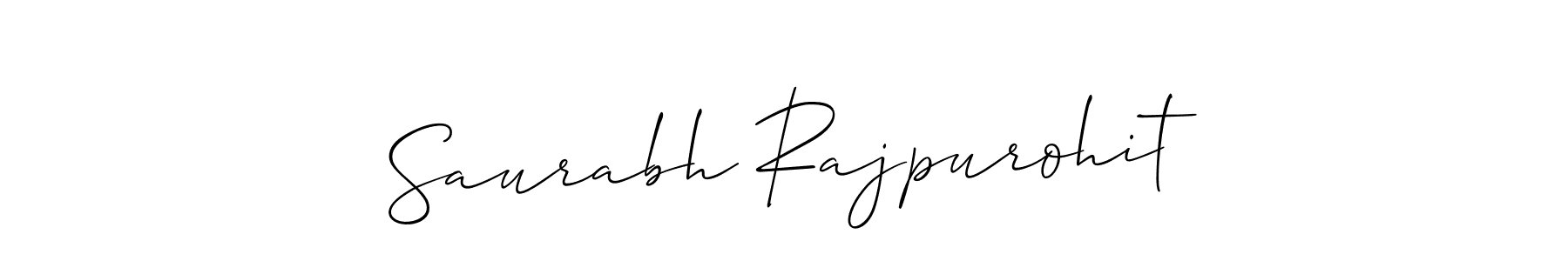 Make a short Saurabh Rajpurohit signature style. Manage your documents anywhere anytime using Allison_Script. Create and add eSignatures, submit forms, share and send files easily. Saurabh Rajpurohit signature style 2 images and pictures png