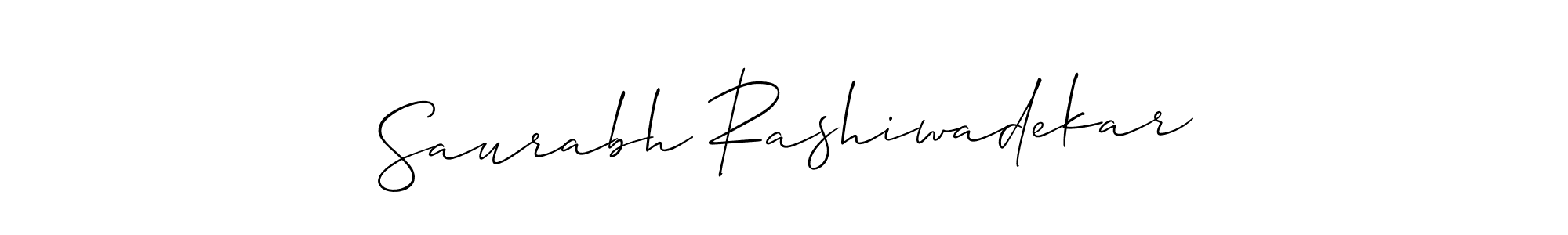 Design your own signature with our free online signature maker. With this signature software, you can create a handwritten (Allison_Script) signature for name Saurabh Rashiwadekar. Saurabh Rashiwadekar signature style 2 images and pictures png