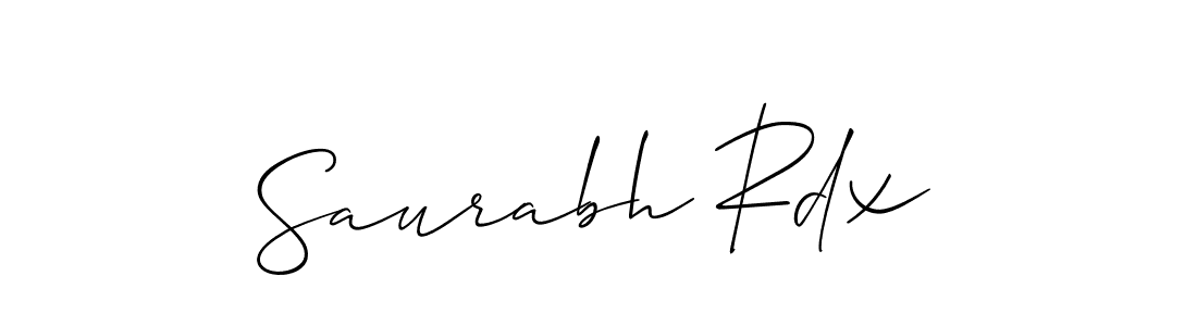 Saurabh Rdx stylish signature style. Best Handwritten Sign (Allison_Script) for my name. Handwritten Signature Collection Ideas for my name Saurabh Rdx. Saurabh Rdx signature style 2 images and pictures png