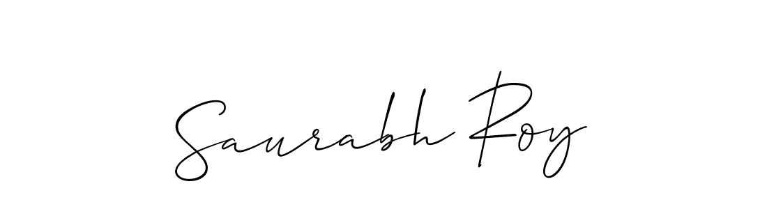 You should practise on your own different ways (Allison_Script) to write your name (Saurabh Roy) in signature. don't let someone else do it for you. Saurabh Roy signature style 2 images and pictures png