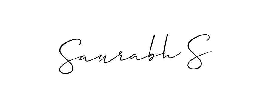 This is the best signature style for the Saurabh S name. Also you like these signature font (Allison_Script). Mix name signature. Saurabh S signature style 2 images and pictures png