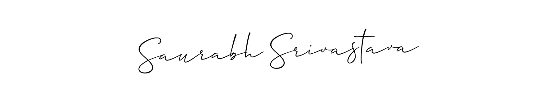 Make a beautiful signature design for name Saurabh Srivastava. With this signature (Allison_Script) style, you can create a handwritten signature for free. Saurabh Srivastava signature style 2 images and pictures png