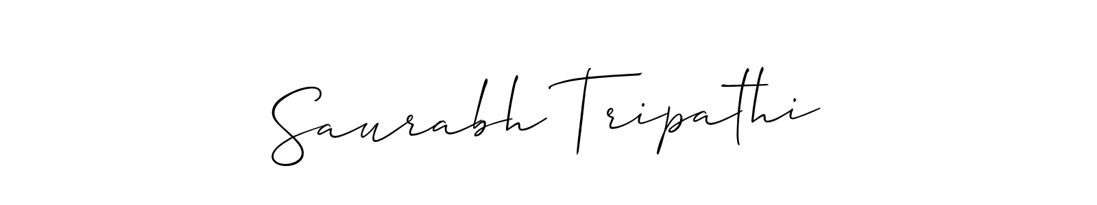 Use a signature maker to create a handwritten signature online. With this signature software, you can design (Allison_Script) your own signature for name Saurabh Tripathi. Saurabh Tripathi signature style 2 images and pictures png