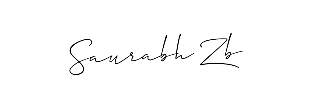 Make a beautiful signature design for name Saurabh Zb. With this signature (Allison_Script) style, you can create a handwritten signature for free. Saurabh Zb signature style 2 images and pictures png