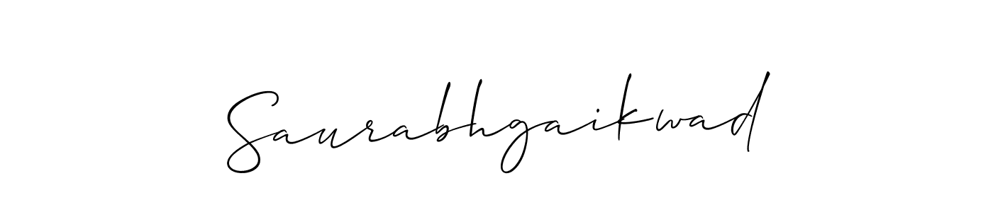 Make a beautiful signature design for name Saurabhgaikwad. With this signature (Allison_Script) style, you can create a handwritten signature for free. Saurabhgaikwad signature style 2 images and pictures png