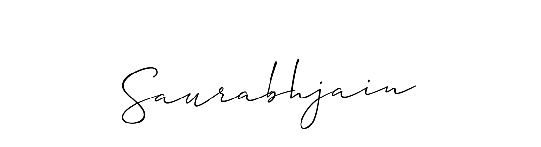 Make a beautiful signature design for name Saurabhjain. With this signature (Allison_Script) style, you can create a handwritten signature for free. Saurabhjain signature style 2 images and pictures png