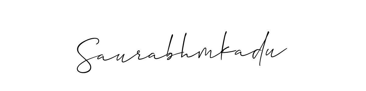 Also You can easily find your signature by using the search form. We will create Saurabhmkadu name handwritten signature images for you free of cost using Allison_Script sign style. Saurabhmkadu signature style 2 images and pictures png