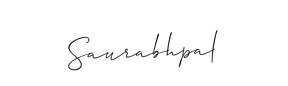 Allison_Script is a professional signature style that is perfect for those who want to add a touch of class to their signature. It is also a great choice for those who want to make their signature more unique. Get Saurabhpal name to fancy signature for free. Saurabhpal signature style 2 images and pictures png