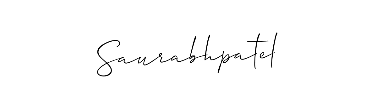 Allison_Script is a professional signature style that is perfect for those who want to add a touch of class to their signature. It is also a great choice for those who want to make their signature more unique. Get Saurabhpatel name to fancy signature for free. Saurabhpatel signature style 2 images and pictures png