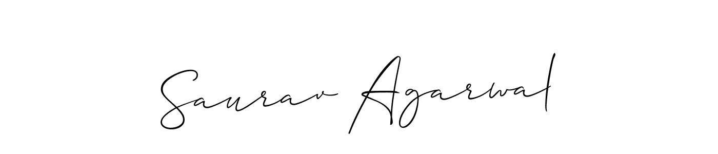 You should practise on your own different ways (Allison_Script) to write your name (Saurav Agarwal) in signature. don't let someone else do it for you. Saurav Agarwal signature style 2 images and pictures png