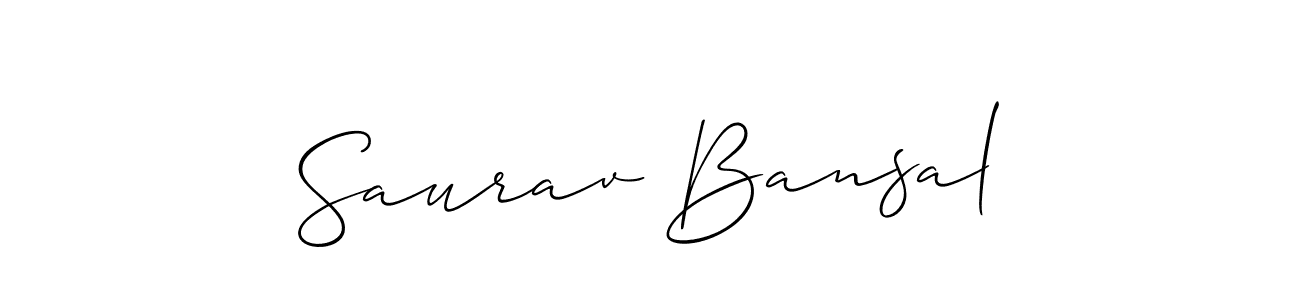 Best and Professional Signature Style for Saurav Bansal. Allison_Script Best Signature Style Collection. Saurav Bansal signature style 2 images and pictures png