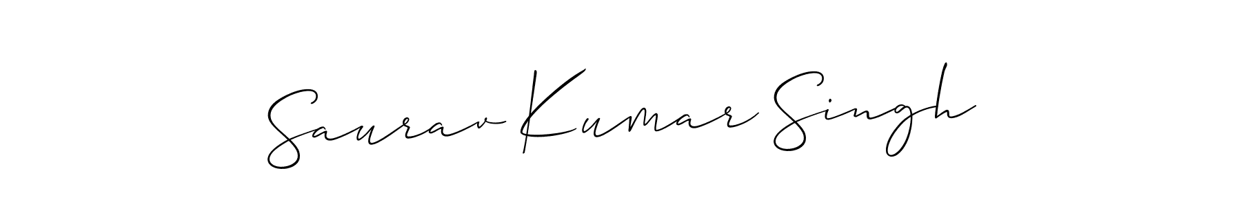 Create a beautiful signature design for name Saurav Kumar Singh. With this signature (Allison_Script) fonts, you can make a handwritten signature for free. Saurav Kumar Singh signature style 2 images and pictures png
