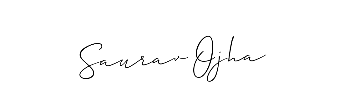 Saurav Ojha stylish signature style. Best Handwritten Sign (Allison_Script) for my name. Handwritten Signature Collection Ideas for my name Saurav Ojha. Saurav Ojha signature style 2 images and pictures png