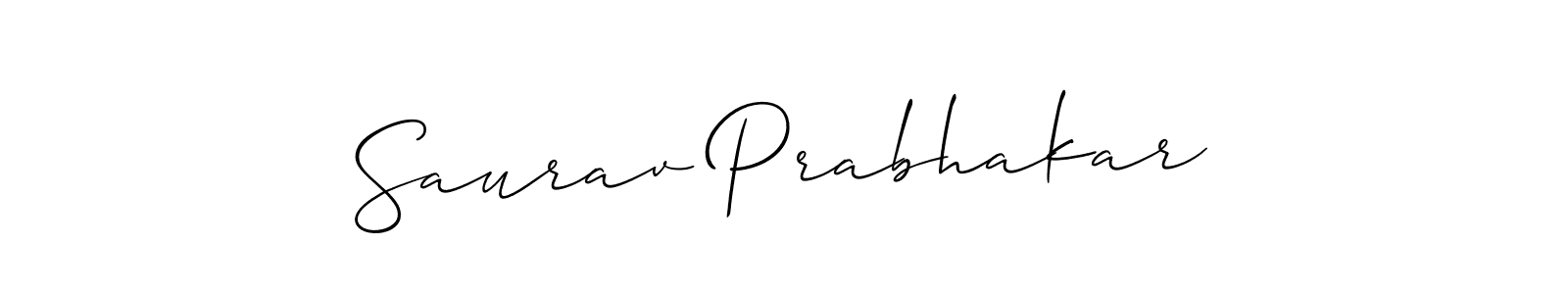 Make a beautiful signature design for name Saurav Prabhakar. With this signature (Allison_Script) style, you can create a handwritten signature for free. Saurav Prabhakar signature style 2 images and pictures png