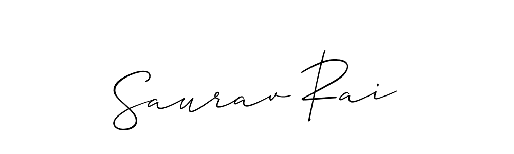 Design your own signature with our free online signature maker. With this signature software, you can create a handwritten (Allison_Script) signature for name Saurav Rai. Saurav Rai signature style 2 images and pictures png