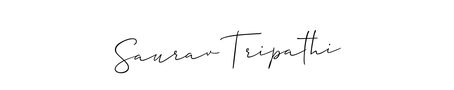 Design your own signature with our free online signature maker. With this signature software, you can create a handwritten (Allison_Script) signature for name Saurav Tripathi. Saurav Tripathi signature style 2 images and pictures png