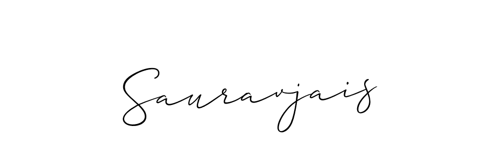 Allison_Script is a professional signature style that is perfect for those who want to add a touch of class to their signature. It is also a great choice for those who want to make their signature more unique. Get Sauravjais name to fancy signature for free. Sauravjais signature style 2 images and pictures png