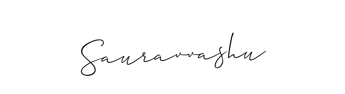 Make a beautiful signature design for name Sauravvashu. With this signature (Allison_Script) style, you can create a handwritten signature for free. Sauravvashu signature style 2 images and pictures png