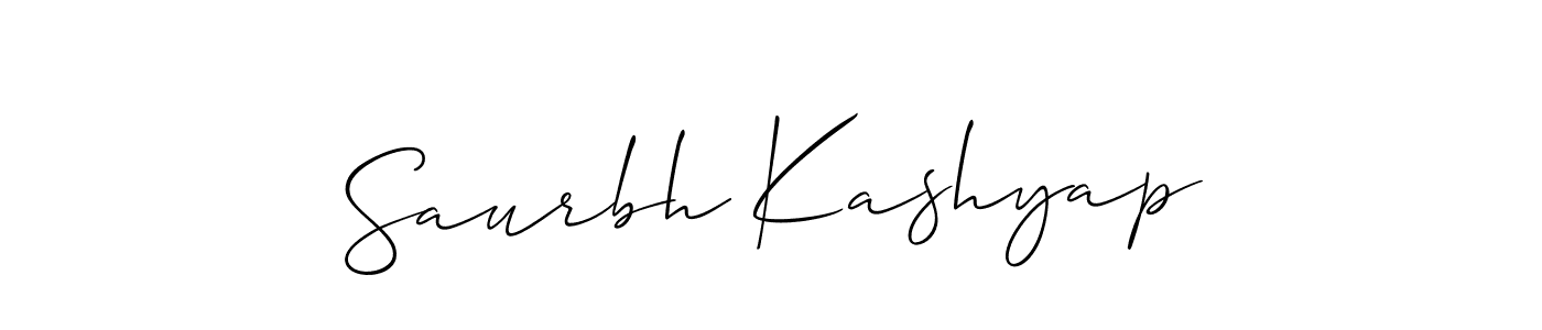 How to Draw Saurbh Kashyap signature style? Allison_Script is a latest design signature styles for name Saurbh Kashyap. Saurbh Kashyap signature style 2 images and pictures png