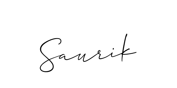 Design your own signature with our free online signature maker. With this signature software, you can create a handwritten (Allison_Script) signature for name Saurik. Saurik signature style 2 images and pictures png