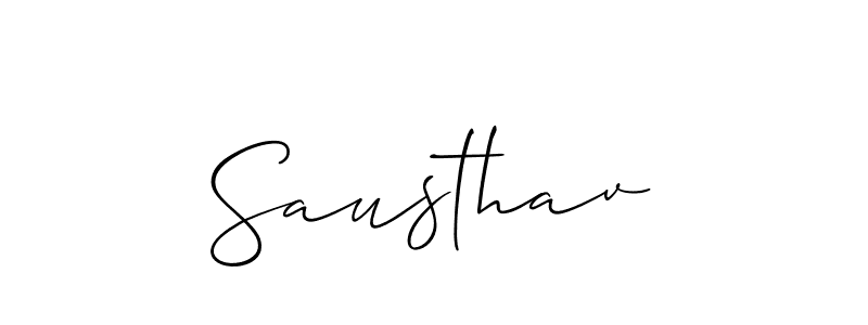 Use a signature maker to create a handwritten signature online. With this signature software, you can design (Allison_Script) your own signature for name Sausthav. Sausthav signature style 2 images and pictures png