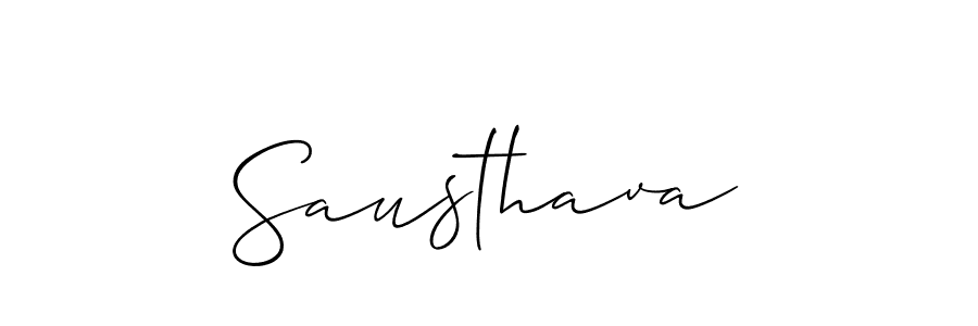 Allison_Script is a professional signature style that is perfect for those who want to add a touch of class to their signature. It is also a great choice for those who want to make their signature more unique. Get Sausthava name to fancy signature for free. Sausthava signature style 2 images and pictures png