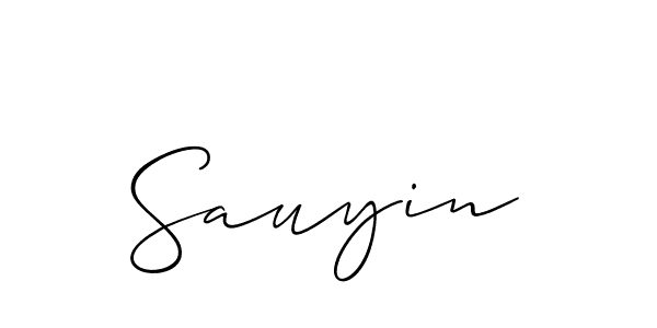 It looks lik you need a new signature style for name Sauyin. Design unique handwritten (Allison_Script) signature with our free signature maker in just a few clicks. Sauyin signature style 2 images and pictures png