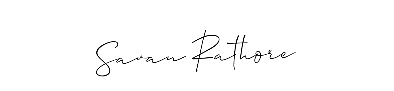 Make a beautiful signature design for name Savan Rathore. Use this online signature maker to create a handwritten signature for free. Savan Rathore signature style 2 images and pictures png