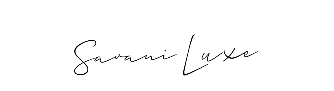 Make a short Savani Luxe signature style. Manage your documents anywhere anytime using Allison_Script. Create and add eSignatures, submit forms, share and send files easily. Savani Luxe signature style 2 images and pictures png