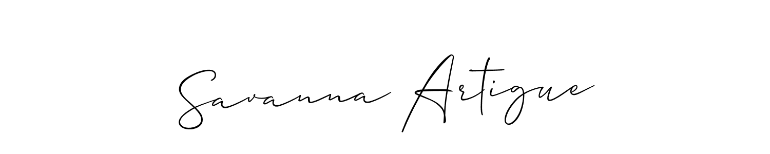 You should practise on your own different ways (Allison_Script) to write your name (Savanna Artigue) in signature. don't let someone else do it for you. Savanna Artigue signature style 2 images and pictures png