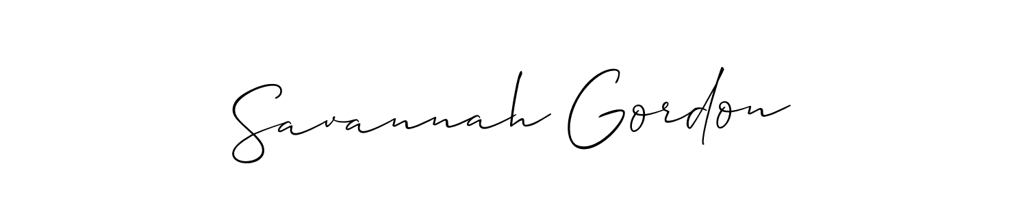 Make a beautiful signature design for name Savannah Gordon. Use this online signature maker to create a handwritten signature for free. Savannah Gordon signature style 2 images and pictures png