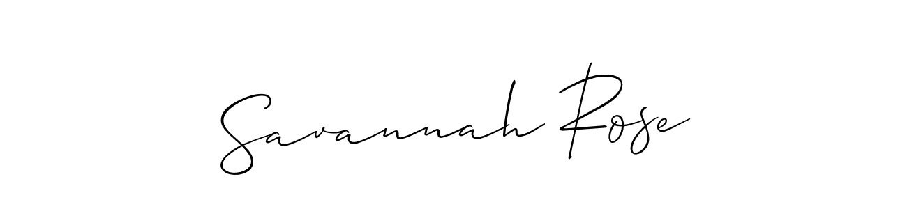 Savannah Rose stylish signature style. Best Handwritten Sign (Allison_Script) for my name. Handwritten Signature Collection Ideas for my name Savannah Rose. Savannah Rose signature style 2 images and pictures png
